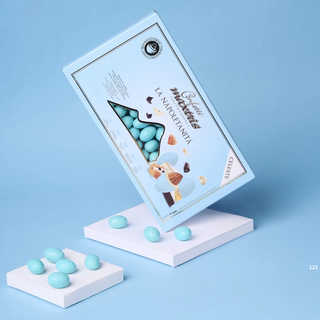 Confetti Maxtris - Ciocomandorla La Napoletanità Celeste ai gusti Assortiti - 1 Kg NOVITA'