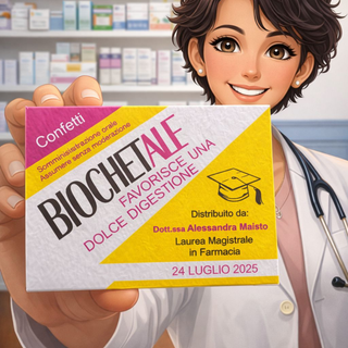 Scatolina Laurea Medicinale in Carta Martellata 200g Personalizzabile 9x7x2 (MINIMO 20PZ)