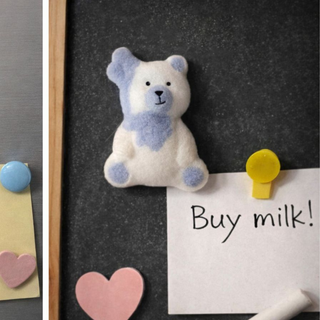 Magnete Orsetto Azzurro Celeste con Palloncini 5,5cm