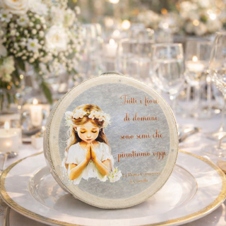 Tamburelli Personalizzati Ø 10 cm MINIMO 20PZ (LEGGI DESCRIZIONE)