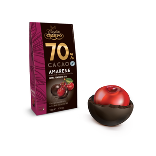 Saldi Crispo - Frutta Candita - Amarene ricoperte Cacao 70% - 130g