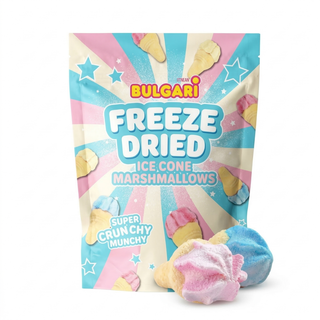 Bulgari - Marshmallow Crunch Liofilizzato a Forma di Cono Gelato - 40g