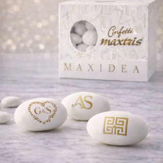 ANTEPRIMA ASSOLUTA!!! Confetti Maxtris Ciocomandorla Classico "MAXIDEA" Crea il tuo Confetto con il tuo LOGO! - 1,2kg (LEGGI DESCRIZIONE)