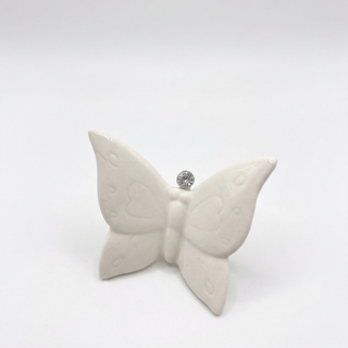 Magnete Farfalla con Strass Brillantinato
