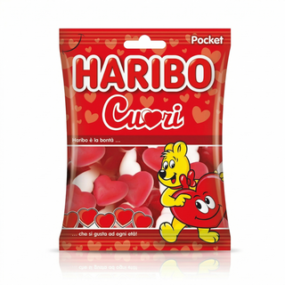 Caramelle Haribo - Cuori Rossi - 80g