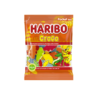 Caramelle Haribo - Coccodrilli Colorati ai gusti assortiti - 80g