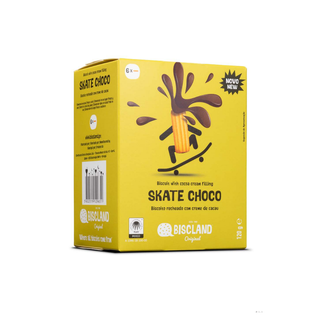 Biscland - Skate Choco Biscotto Ripieno di Crema di Cacao - 120g