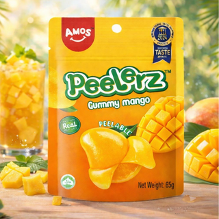 Amos - Peelerz Caramella Gommosa Sbucciabile al Gusto Mango - 65g