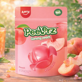 Amos - Peelerz Caramella Gommosa Sbucciabile al Gusto Pesca - 65g