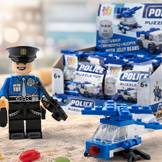 Police Puzzle Toy Caramelle Gommose con Giocattolo incluso - 5g