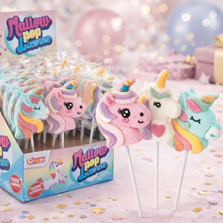 Unicorn Mallow Marshmallow a Forma di Unicorno Assortiti - 35g