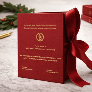 Dieffe- Scatola Degustativa a Libro Tesi di Laurea Rif22 - 7x5x3 cm (SCEGLI IL COLORE)