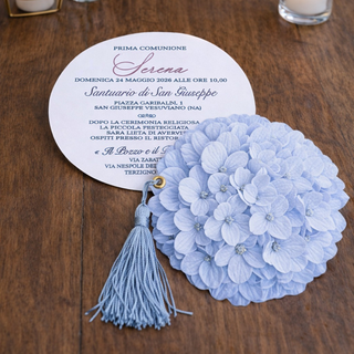 Segnaposti Invito con Fiori a Scelta con Nappina inclusa (MINIMO 20PZ)