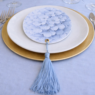 Segnaposti Invito con Fiori a Scelta con Nappina inclusa (MINIMO 20PZ)