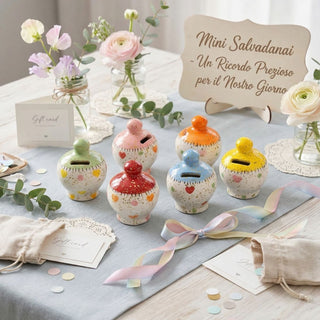 Mini Salvadanaio Colori Assortiti 6cm