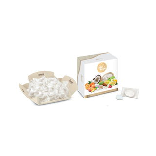 Buratti - Vassoio Ciocomandorla Tenerezze Misto Frutta Bianco - Incartati Singolarmente - 500g