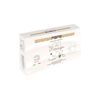 Confetti Papa - Cuor di Meringa Bianco al Cioccolato Bianco e Fondente Gusto Crema Chantilly - 700g