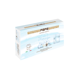 Confetti Papa - Cuor di Meringa Celeste Carta Da Zucchero al Cioccolato Bianco e Fondente Gusto Crema Chantilly - 700g