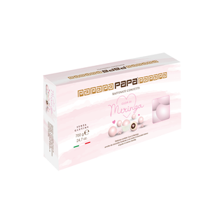 Confetti Papa - Cuor di Meringa Rosa al Cioccolato Bianco e Fondente Gusto Crema Chantilly - 700g