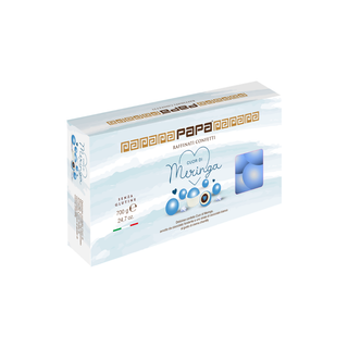 Confetti Papa - Cuor di Meringa Blu al Cioccolato Bianco e Fondente Gusto Crema Chantilly - 700g