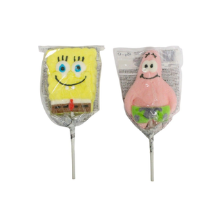 Lecca Lecca Marshmallow Spongebob e Patrick Mallow incartato Singolarmente 45g
