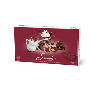 Confetti Crispo - Ciocomandorla Snob Bordeaux al Cioccolato al Latte - 500g