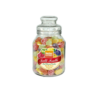 Heller & Strauss - Caramelle Dure al Gusto di Frutta Mista con Ampolla in vetro inclusa - 966g