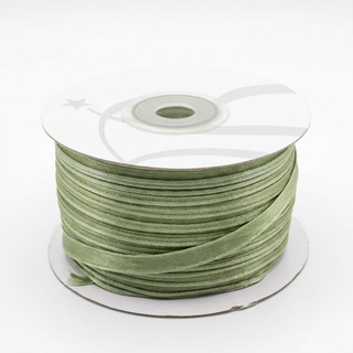 Baratti - Nastro Organza Satinato Verde Salvia - 6x100mt