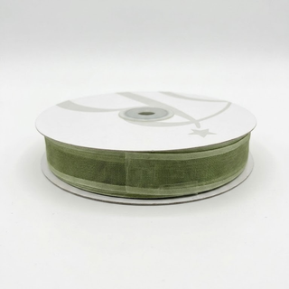 Baratti - Nastro Organza Satinato Verde Salvia - 20x50mt