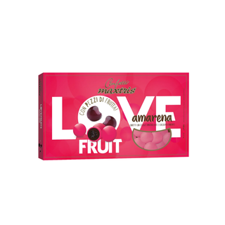 Confetti Maxtris - Love Fruit Ripieno Amarena Colore Fucsia - 1kg