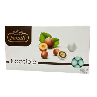Confetti Buratti - Tenerezze alle Nocciole colore Azzurro - 1Kg