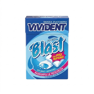 Vivident Fresh Blast Blue chewing gum gomma da masticare 1pz