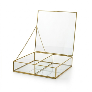 Likò - Terrarium Cover Box da 2 Divisori - 25x25x5,5