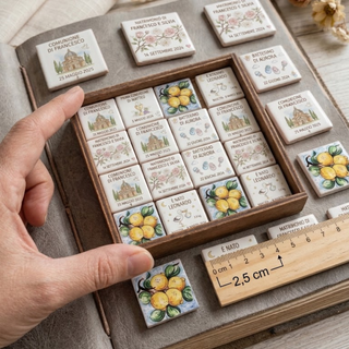 Calamite Quadrate Personalizzate Per il tuo Evento 2,5 cm (MINIMO 20PZ) (LEGGI DESCRIZIONE)