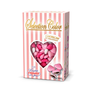 Confetti Crispo - Selection Color Cuoricini Mignon Sfumati Rosa - 500g