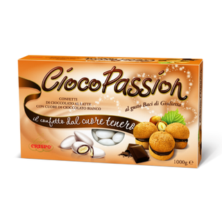 Confetti Crispo CiocoPassion - Confetti al Cioccolato al latte gusto Baci di Giulietta, Bianco - 1kg