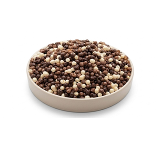 Confetti Crispo - Barattolo Cereali Mignon di Cioccolato al Latte, Bianco e Fondente - 1kg