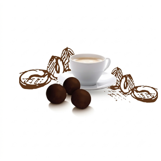 Confetti Papa - Dragées Bon Bon Caffè Liquido al Cioccolato Fondente - 500g