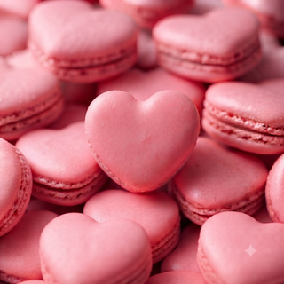 Confetti Papa - Macaron Forma di Cuore Rosa, Gusto Fragola Astuccio da 6pz Senza Glutine