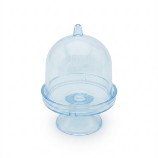 Mini Alzatina Porta Macaron in Plexiglass Trasparente Azzurro 8x5,5 (MINIMO 12PZ)