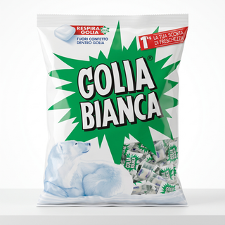 Golia Bianca Menta Caramellata Incartata Singolarmente Senza Glutine - 1pz