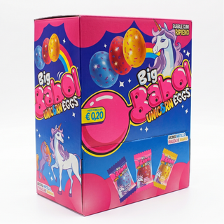 Expo Big Babol Chewing Unicorn Eggs ai Gusti Assortiti Senza Glutine - 200PZ
