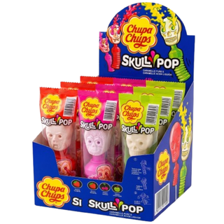 Expo Chupa Chups Skullpop Caramella Dura Gusti Assortiti - 12pz