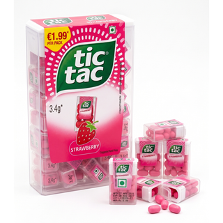 75 Mini Tic Tac in Confezione Maxi Gusto Fragola - 255g