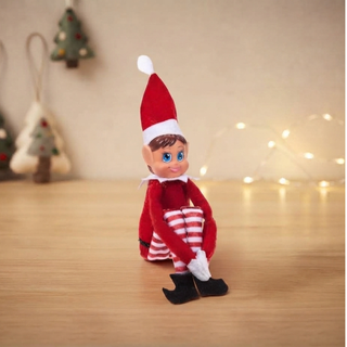 1pz Elfo di Natale in Peluche 30cm Versione Femminile