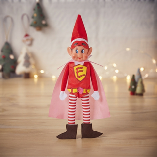 1pz Elfo di Natale con Costume da Supereroe