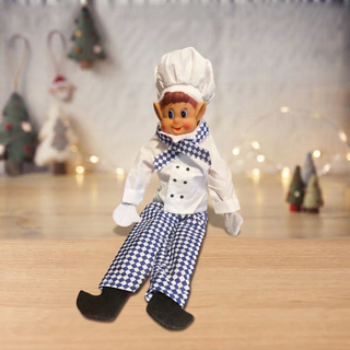 1pz Elfo di Natale con Costume da Chef