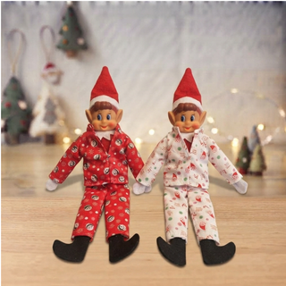 1pz Elfo di Natale con Pigiama Natalizio (PERSONAGGIO ASSORTITO)