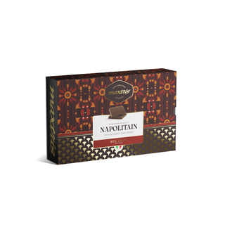 Cioccolato Maxtris - Astuccio Napolitain con Mini Tavolette Cioccolato Fondente 80% - 500g
