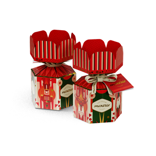 Cioccolato Maxtris - Christmas Boule Mezza Caramella Cioccolatini Assortiti - 70g